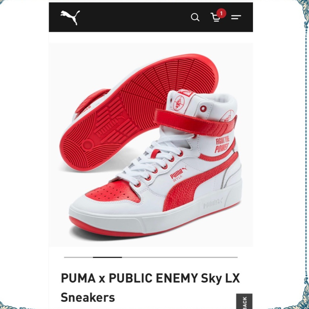 Brand New PUMA x PUBLIC ENEMY Sky LX Sneakers